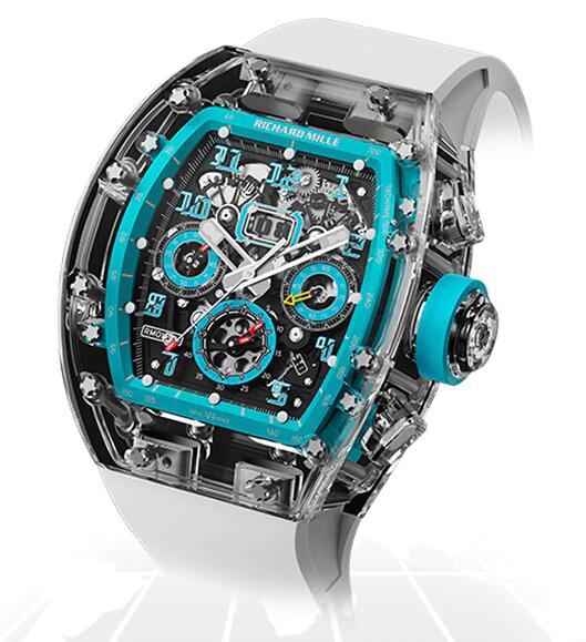 Replica Richard Mille RM011 SAPPHIRE FLYBACK CHRONOGRAPH "A011 ABU DHABI SPECIAL EDITION" Watch